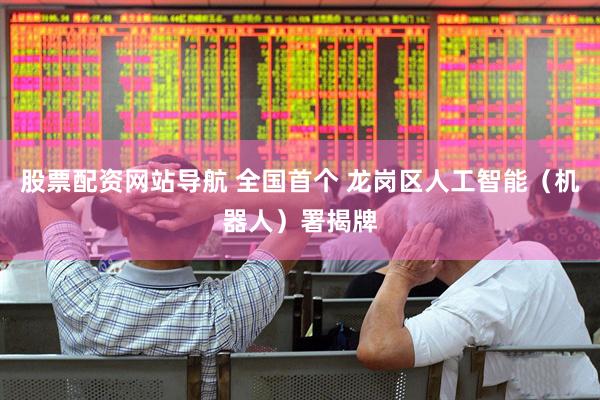 股票配资网站导航 全国首个 龙岗区人工智能（机器人）署揭牌