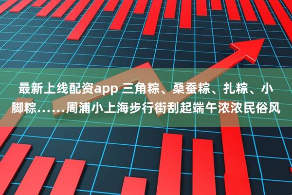 最新上线配资app 三角粽、桑蚕粽、扎粽、小脚粽……周浦小上海步行街刮起端午浓浓民俗风