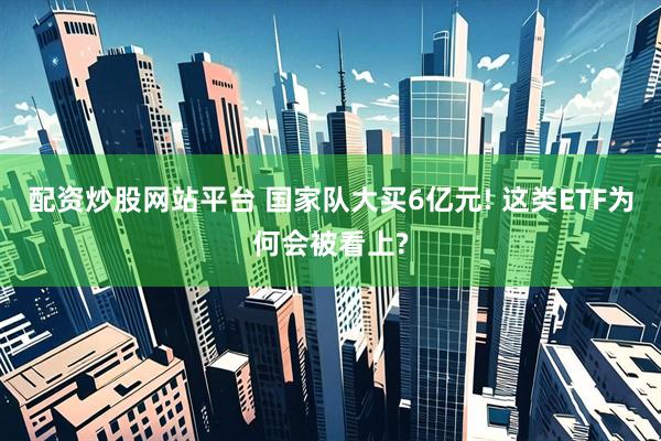 配资炒股网站平台 国家队大买6亿元! 这类ETF为何会被看上?