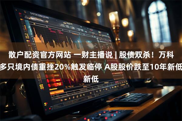 散户配资官方网站 一财主播说 | 股债双杀！万科多只境内债重挫20%触发临停 A股股价跌至10年新低